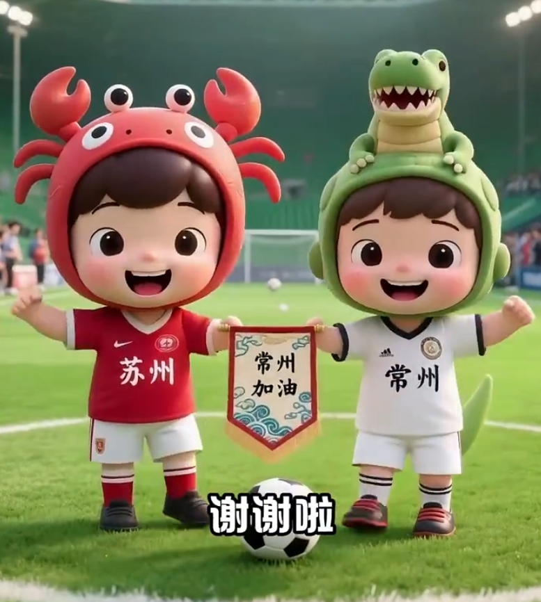 江苏苏州。6月21日“苏超”比赛迎来常州与南京的对决。“谁也赢不了”的阿常，和“