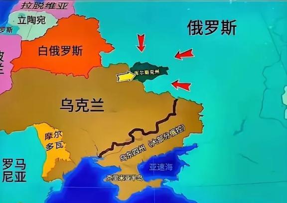 俄乌战争目前的结果是：俄罗斯占了乌东四州大部分地区，乌克兰从俄罗斯身上咬了一块库