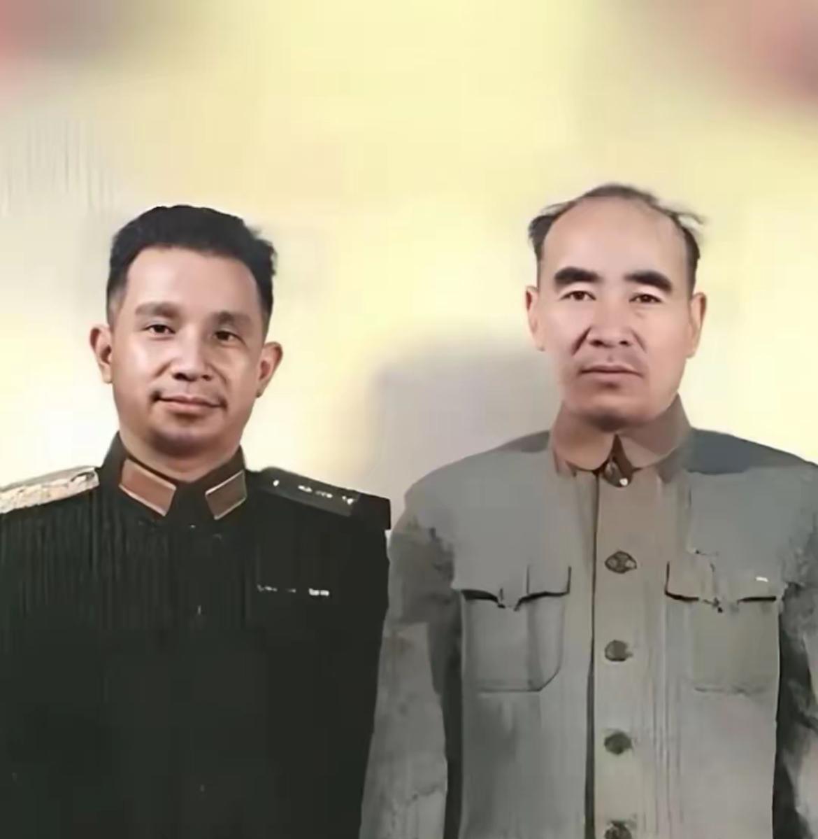 上世纪五十年代，两位“战神”的合影。林善打“七成把握仗”，强调周密计划与优势碾压