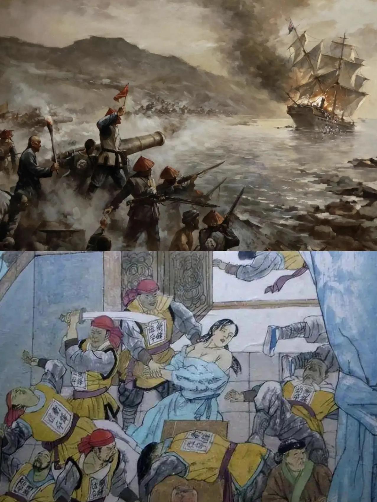 1856年，中国的南北两个政权进入了各打各的状态…
北方的政权清政府受到了来自英