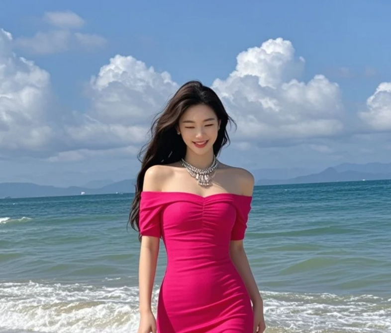 海风吻过我的裙摆，你说它是不是也想把我带走？