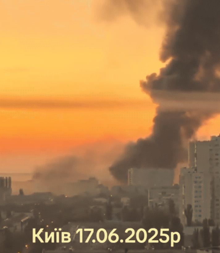 6月17日，乌克兰基辅遭到俄军巡航导弹和无人机打击！当全世界的目光都聚焦在以色列