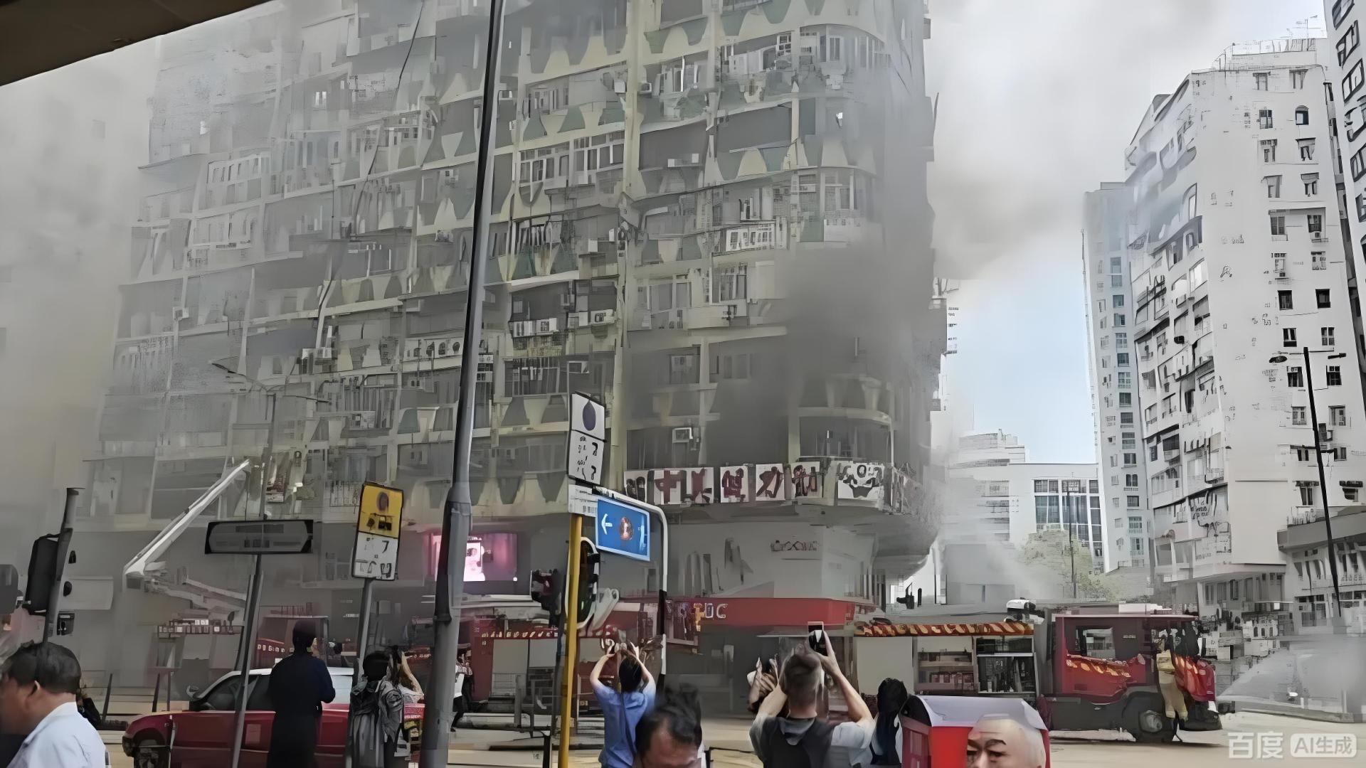 香港天水围高层凌晨火警！400人穿睡衣仓皇逃生，无业男子疑纵火被警方带走