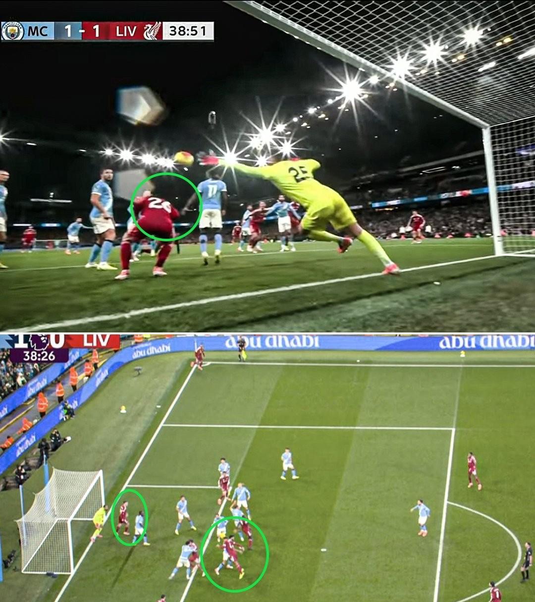 按照规则，利物浦这球确实越位了。范戴克极不服气的冲着裁判挤眉弄眼，估计想吃红宝石