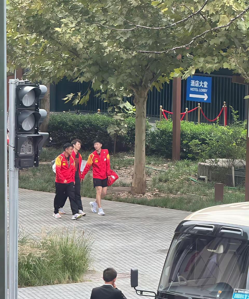 这画面看着就俩字——和谐！真够阳间的，这种感觉太久没见了！马龙、高远还有王皓一块