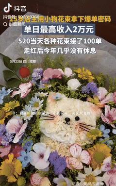 “有一门手艺的重要性！”四川成都，一25岁店主用“小狗花束”拿下爆单密码，一天最