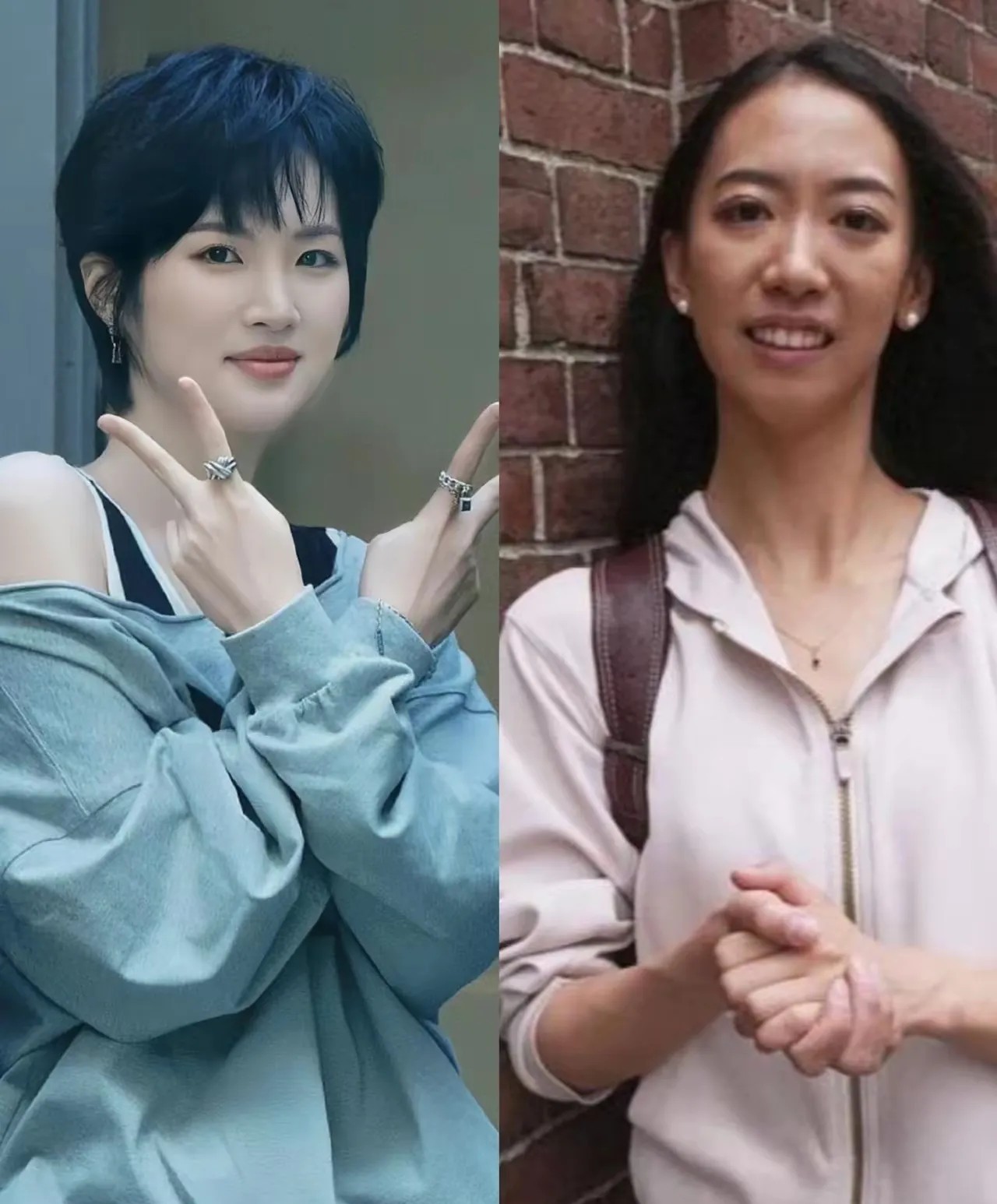 大家发现没，在哈佛的蒋小姐怎么看都不像个正经中国人，完全没有东方韵味。

横向