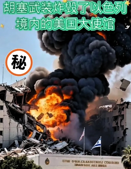 网上传疯了！


胡塞武装炸了以色列的美国大使馆！


5月26日胡塞武装确实在