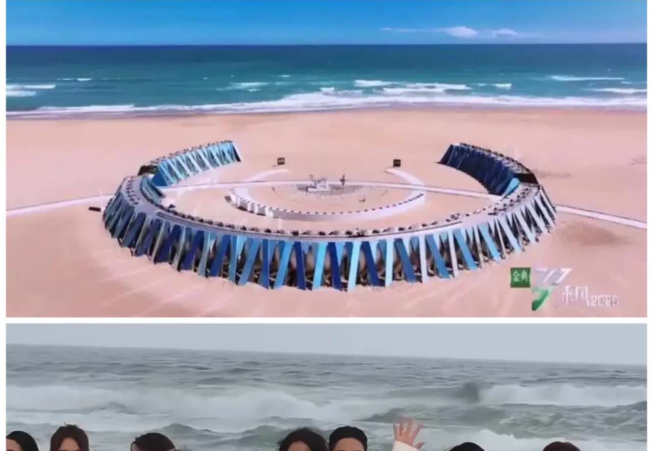 照片“照骗”呀，

《浪姐》播到第六季了！

初舞台在海边，策划真的是牛