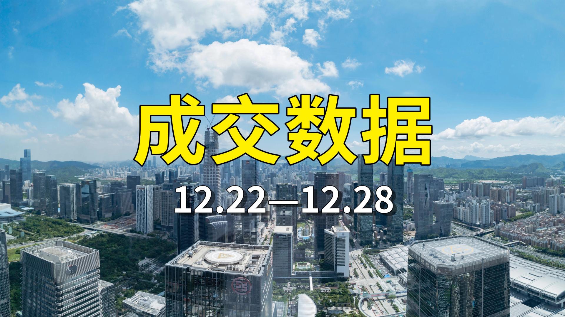 真实成交 | 2025.12.22—12.28深圳重点小区二手房及法拍房成交数据