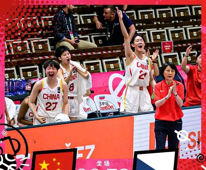 u19女篮排位赛，没有小巨人张子宇，王桂芝主教练率领的中国u19，在冉珂嘉25分