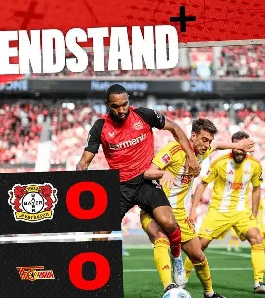 勒沃库森0-0闷平柏林联：特拉重伤；多赛一场落后拜仁5分
4月12日消息，在拜仁