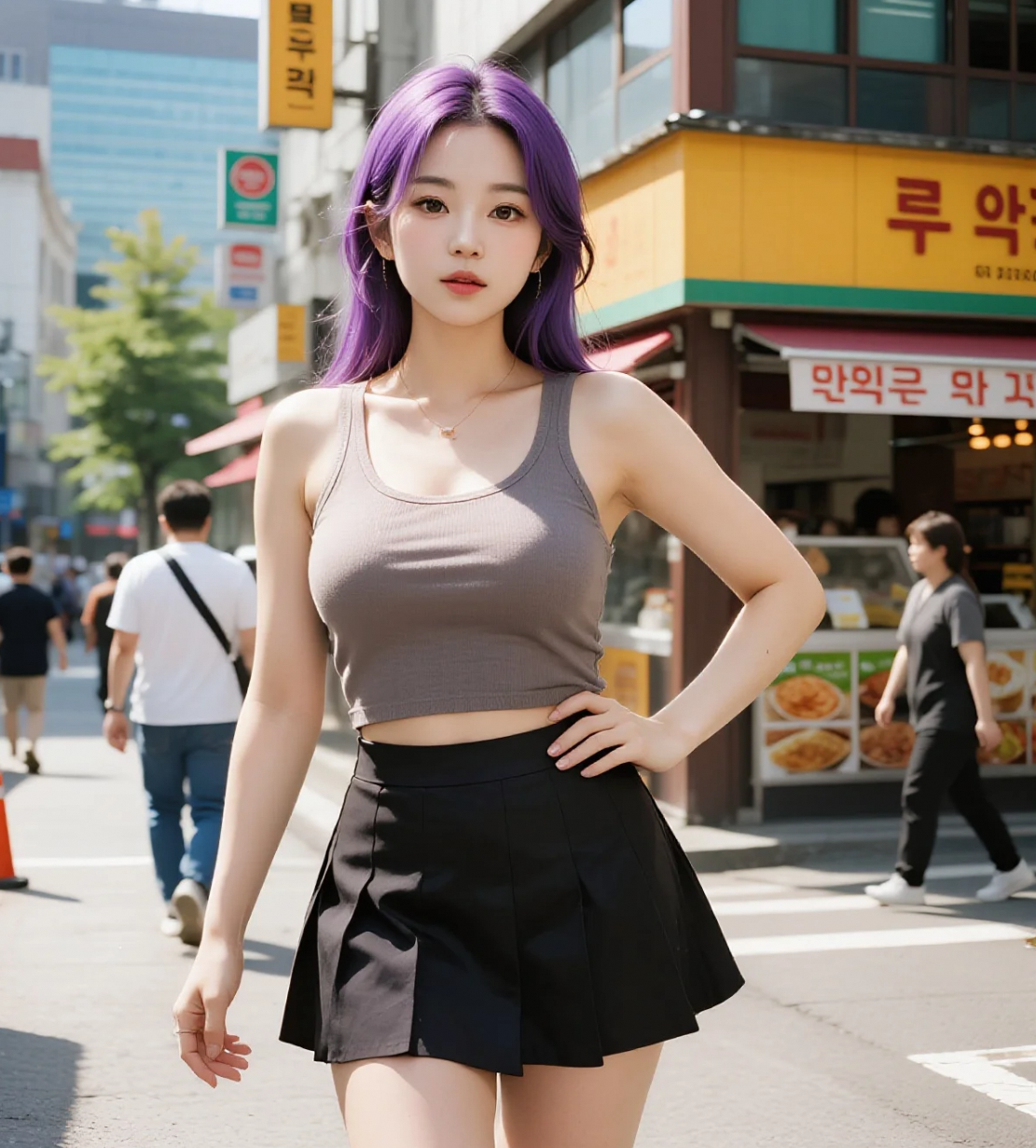 小姐姐的韩国美食探险：首尔街头的美味瞬间