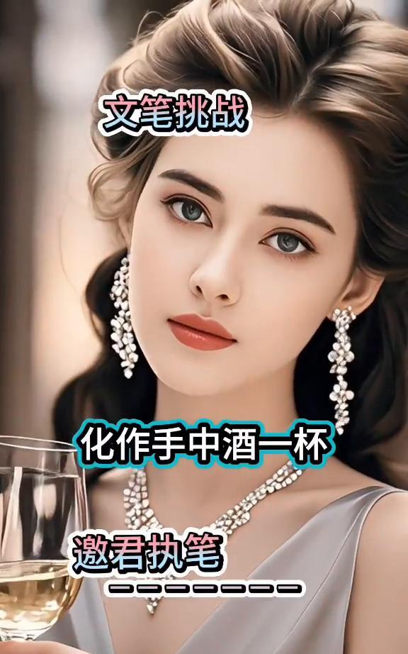 文笔挑战。
化作手中酒一杯，邀君执笔。