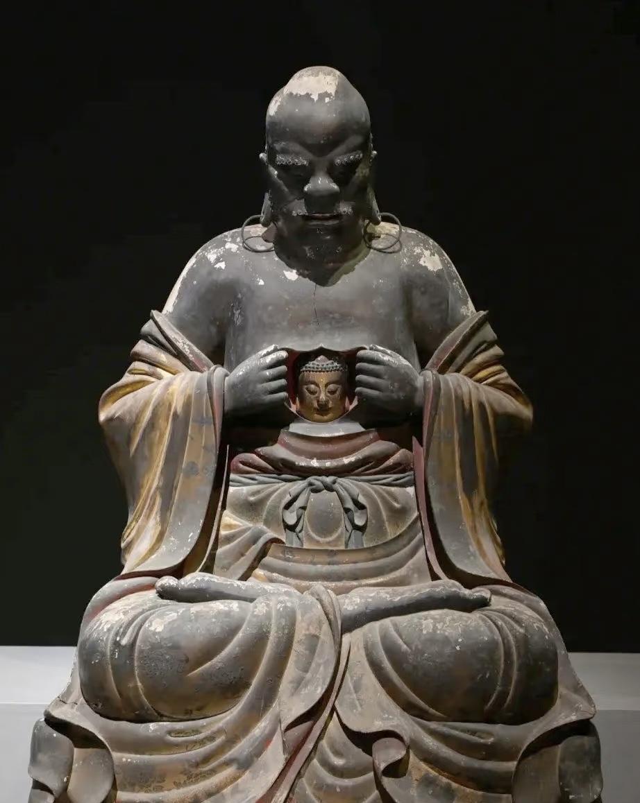 羅怙羅尊者像