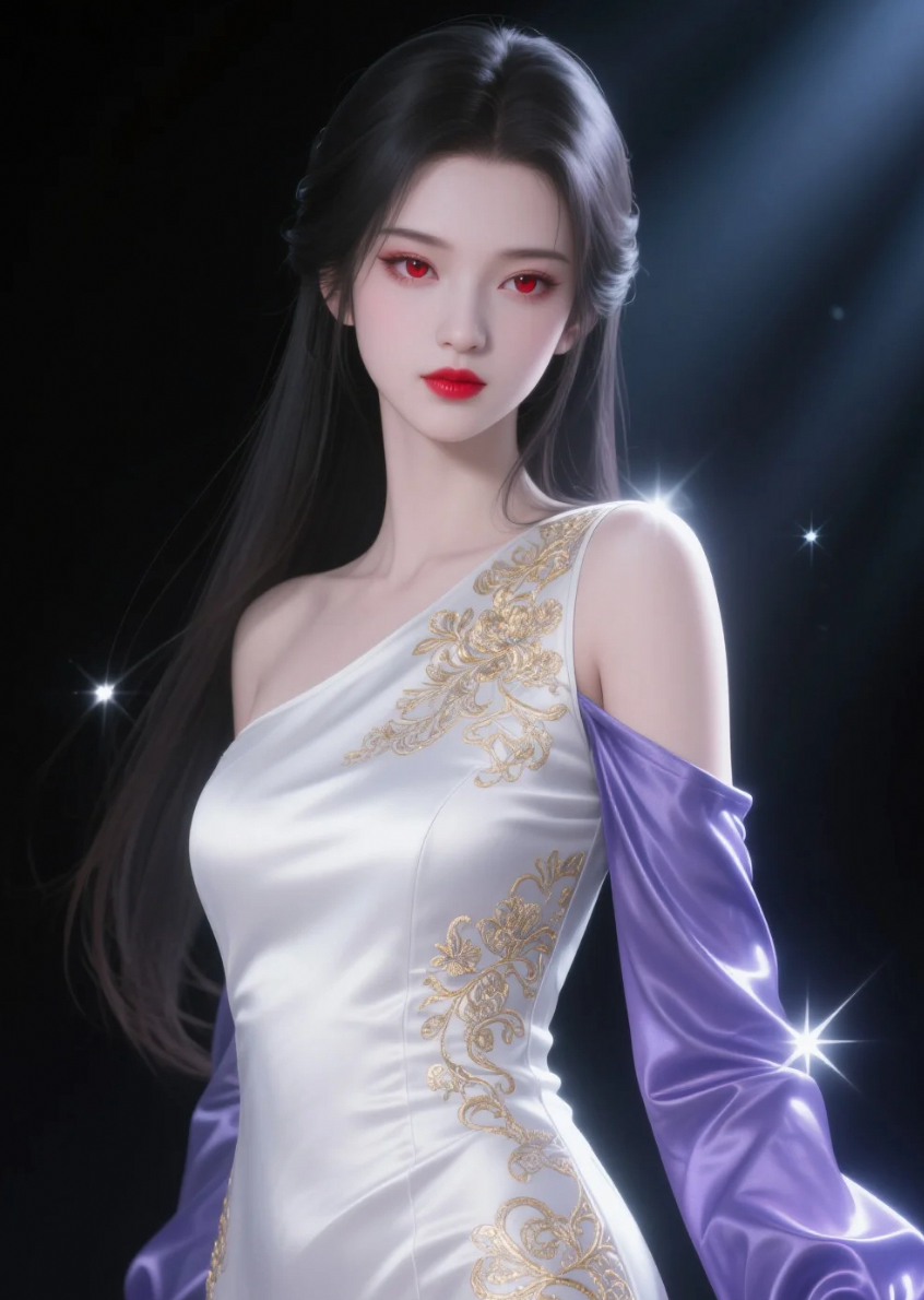 无需舞台灯光，她的魅力自然散发