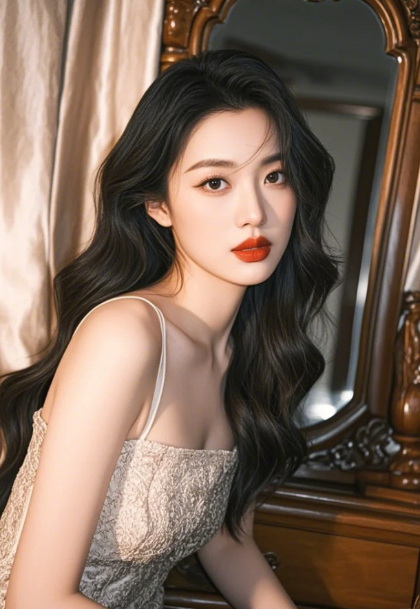 樱唇含露桃花面 回眸一笑百媚生