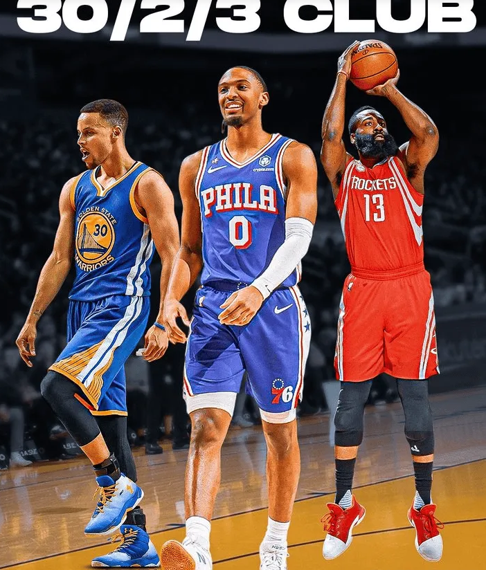 美媒《ClutchPoints》在官方社媒上发表了一篇短文，谈到了76人球员泰雷