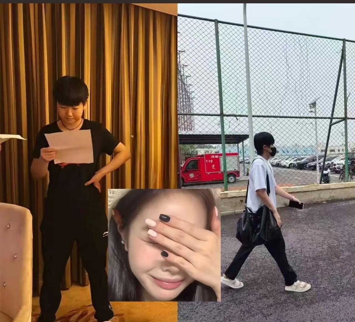 就说王楚钦今天这个凉拖很眼熟啊，原来莎莎也有个一样的啊（据说莎莎的李宁的）
今日