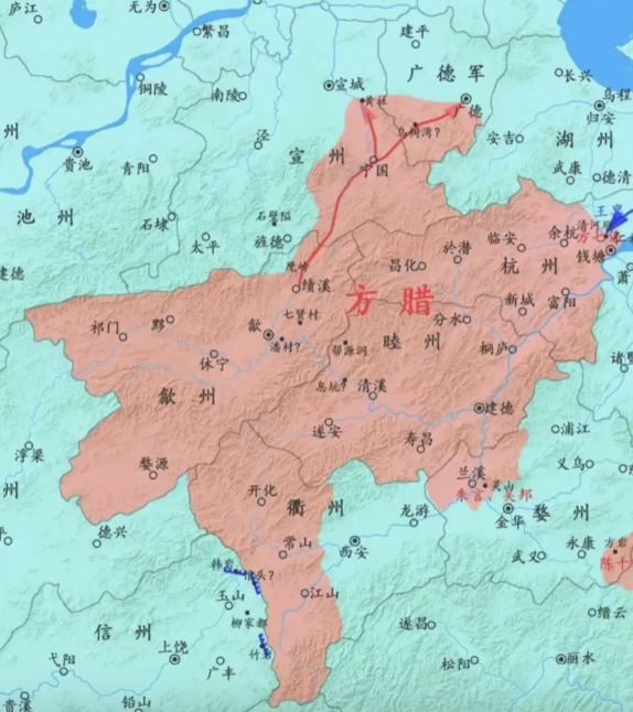北宋末年方腊农民起义
北宋末年，宋徽宗贪图享乐，百姓赋税沉重，尤其是江浙地区因“