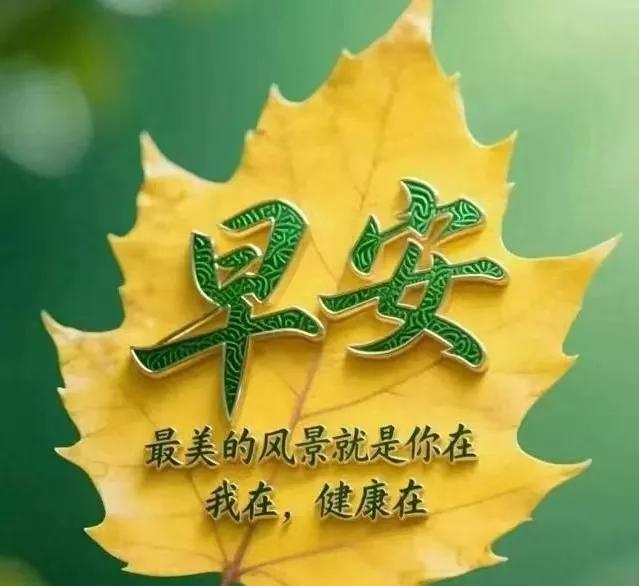 早安心语：最美的风景就是你在，我在，健康在。
晨曦初照，新的一天悄然开启。最美的