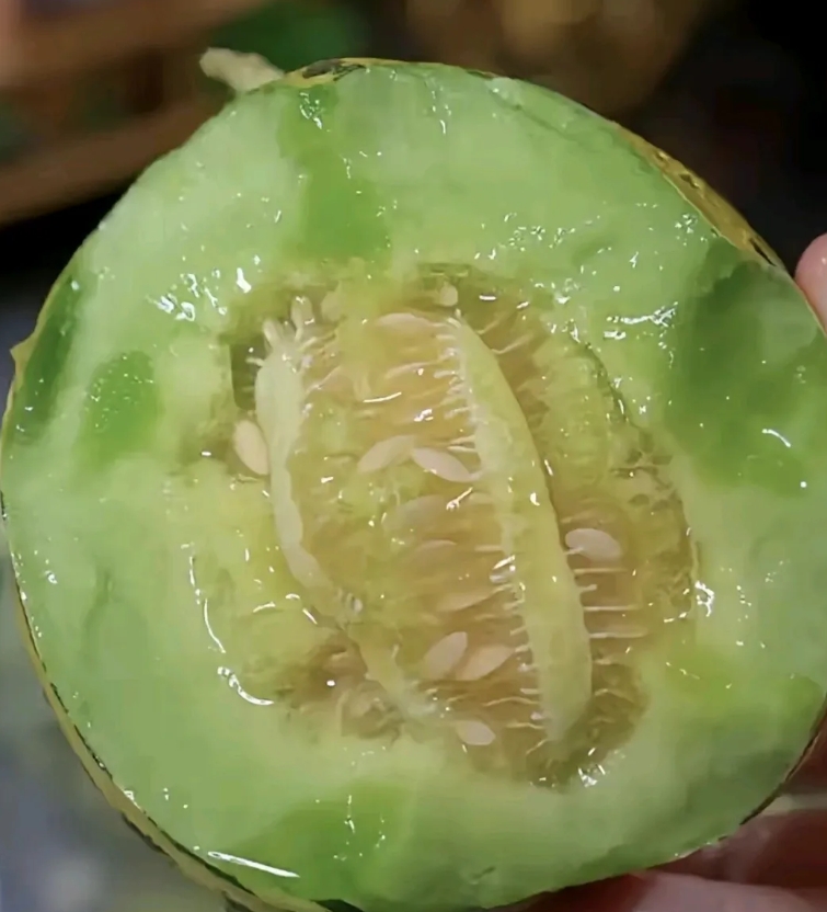 现在的甜瓜太可怕了！
昨晚我买了两个甜瓜，差点没把我吃死！
吃完晚饭出去溜弯回来
