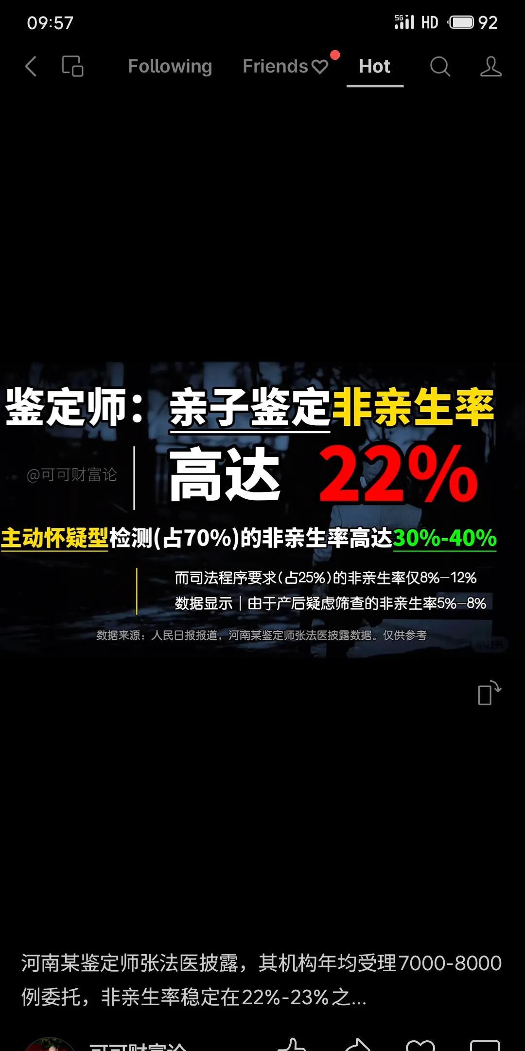 亲子鉴定非亲生率整体达22%！主动怀疑型检测中30%-40%非亲生，司法程序要求