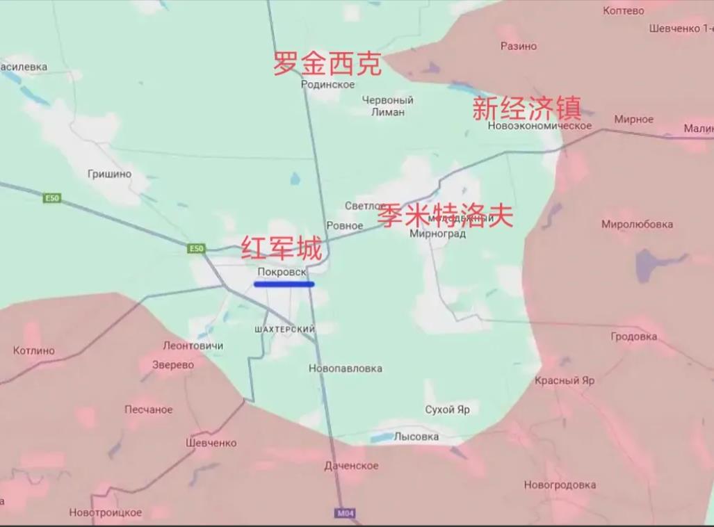 红军城及其卫星城季米特洛夫被俄军越来越紧地包围，那么乌军在红军城的霍尔蒂恰集群指