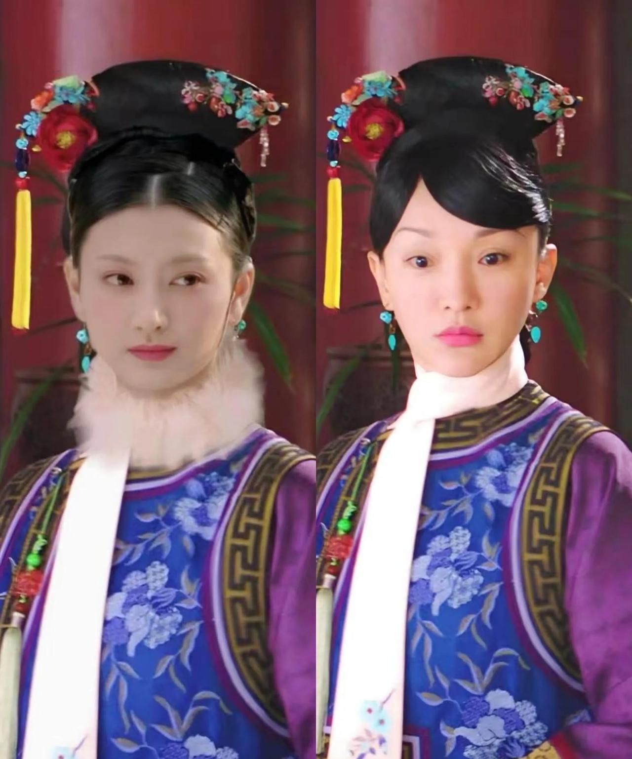 一直以为是如懿的妆造有问题，可当眉姐姐穿上如懿的衣服，我才发现，根本不是衣服丑！