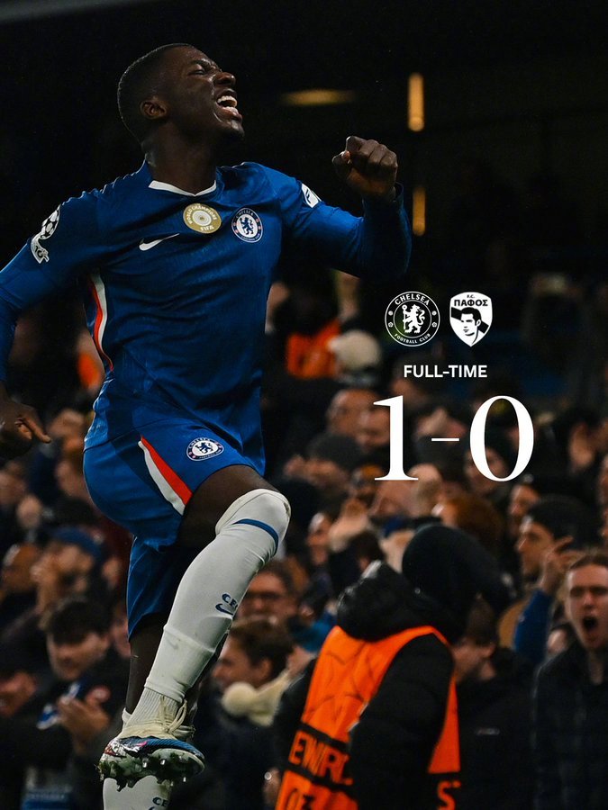 不可替代！#切尔西1比0帕福斯# ​​​
欧冠联赛阶段第7轮，
切尔西凭借凯塞多