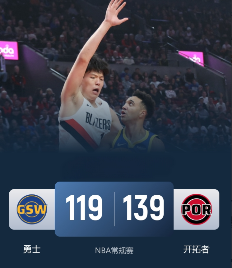 NBA常规赛，开拓者今日迎战勇士，前者首战惜败森林狼，后者则是取得两连胜，此役波