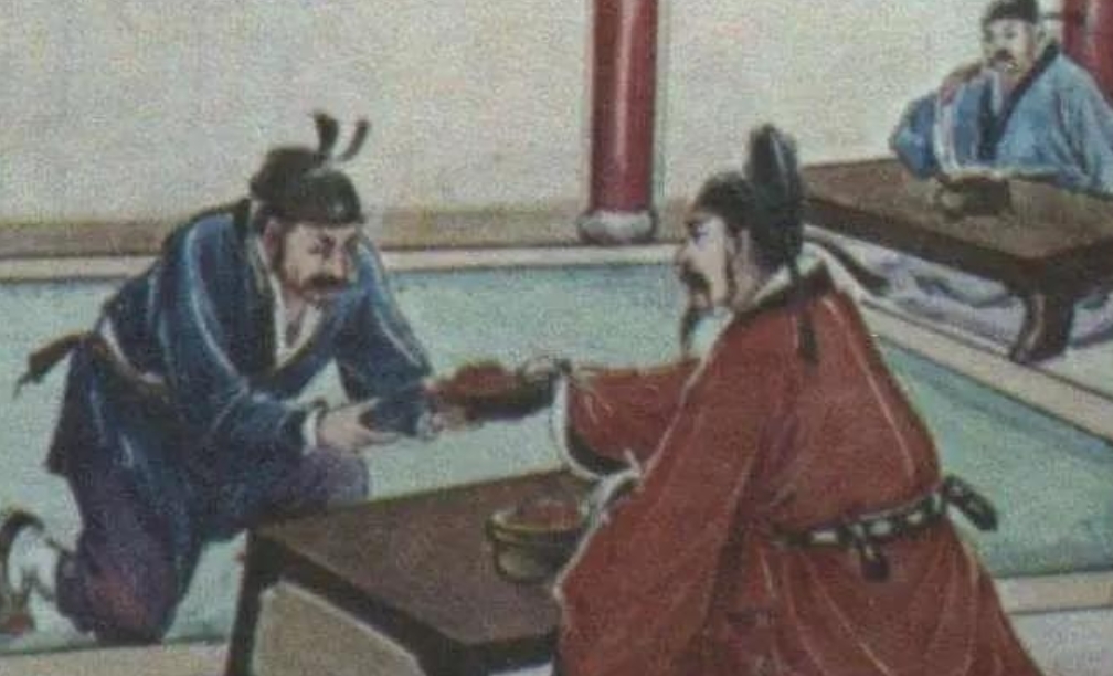 西晋末年，赵王司马伦的宴会上，众人正大快朵颐地吃着烤肉，没想到宾客顾荣发现一旁侍