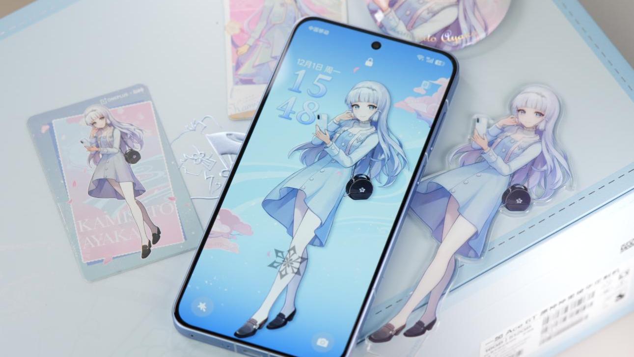 一加 Ace 6T 原神神里绫华定制机 图赏