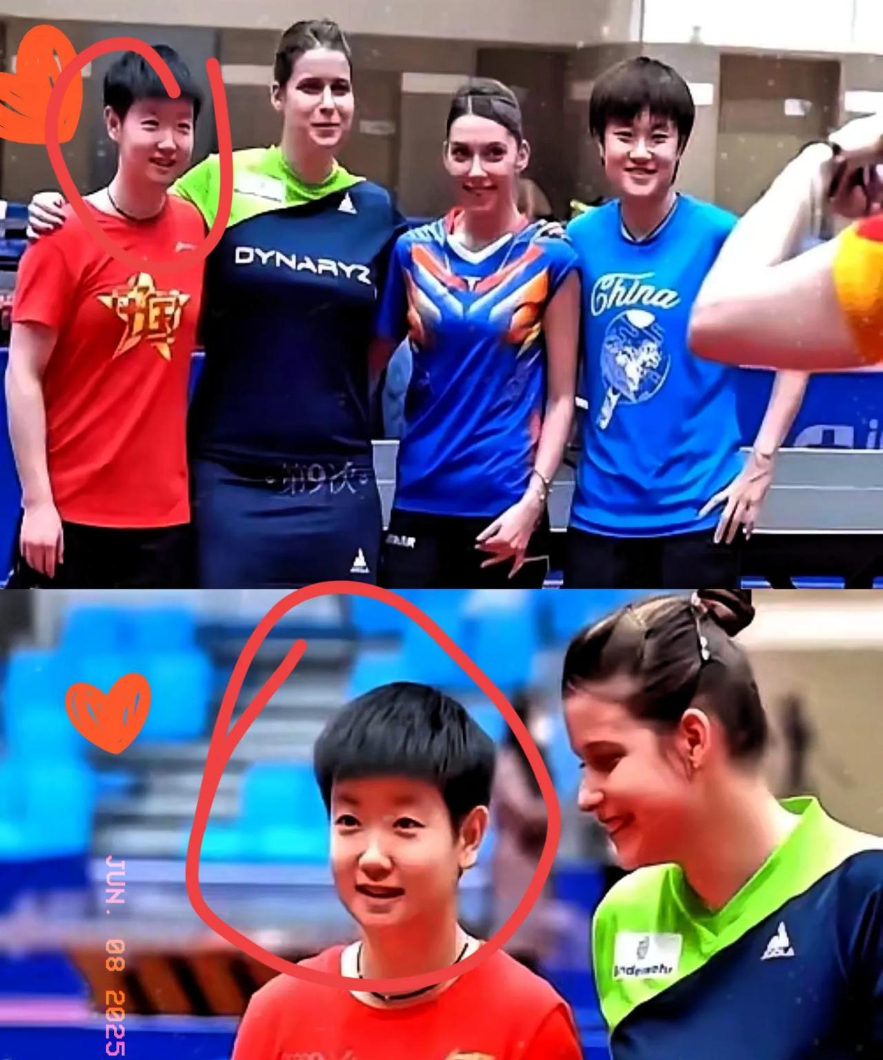 好受欢迎的莎莎，真是魅力满满！#孙颖莎# 
    今儿个训练场热闹非凡，李爷爷