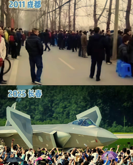 当年歼-20首飞轰动全球，成都人近水楼台，直接跑到黄田坝机场那里，将试飞场地围了