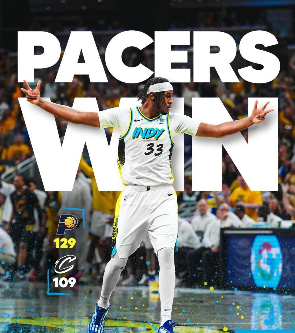 5月12日NBA季后赛东部半决赛第四轮战报（1场）：
骑士109-129步行者（
