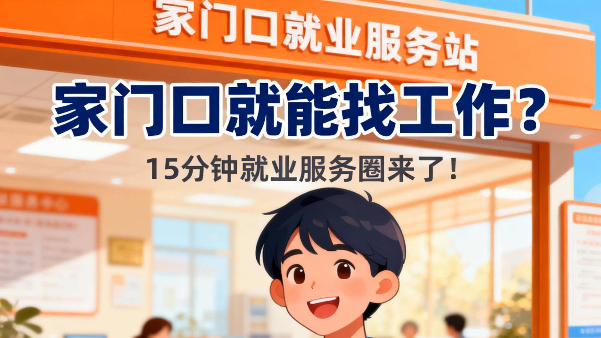 国家试点“15分钟就业服务圈”，求职方式或将迎来大变革