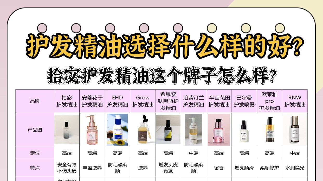 护发精油选择什么样的好？拾宓护发精油这个牌子怎么样？