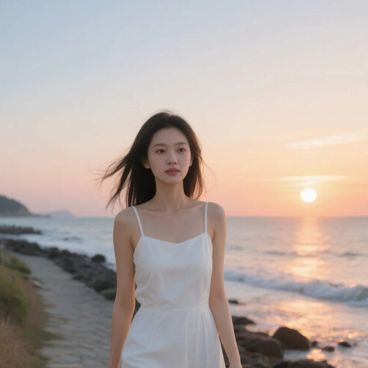 浪花打湿的时光里，你是最清透的诗行