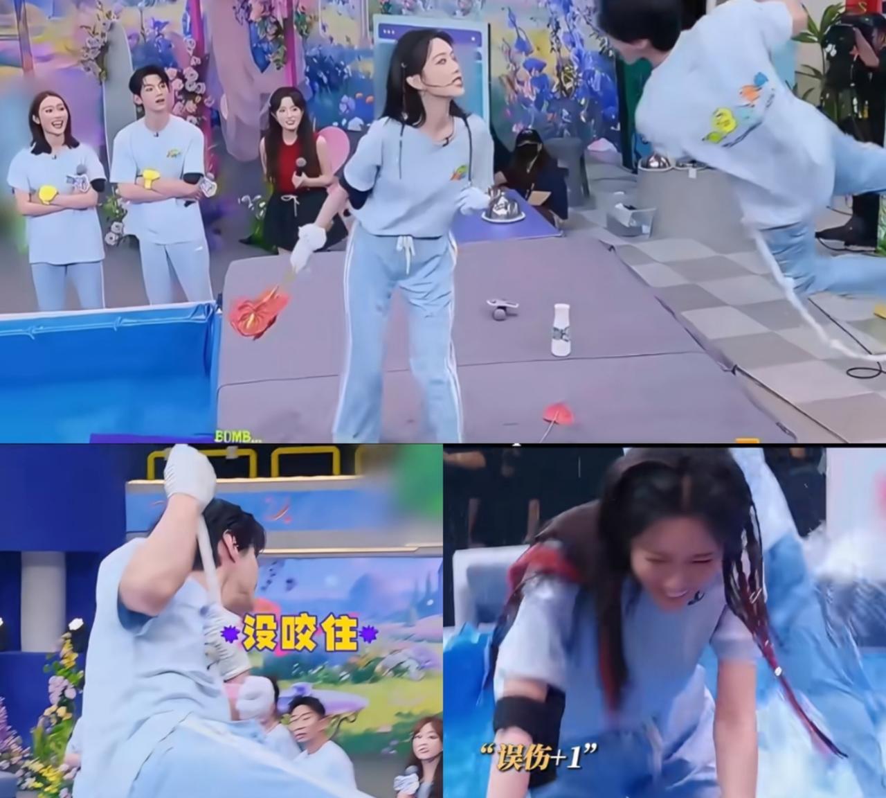看他俩上的综艺《一见你就笑》，虽然场面很欢乐，但着实两人磁场不对，何与真的把孟子