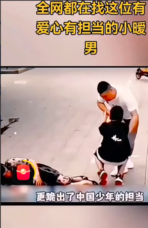 温暖又坚强的一跪！
全网寻找表扬这位温暖勇敢的下跪小男孩！

一位孕妇走在街上，