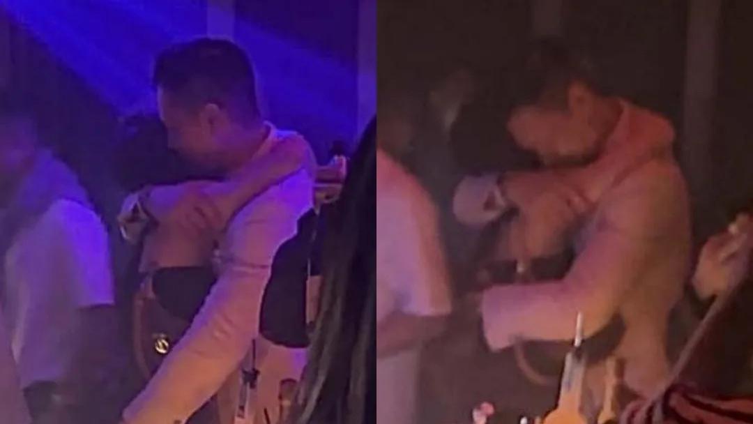 胡杏儿老公在酒吧彻底放飞自我，与多名年轻女子贴身搂抱跳舞，好老公好父亲形象崩塌？