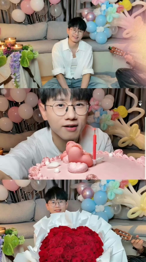 人怎么可能和谁结婚都一样呢啊！！
张杰为谢娜庆生
张杰通过微博直播为谢娜庆祝44