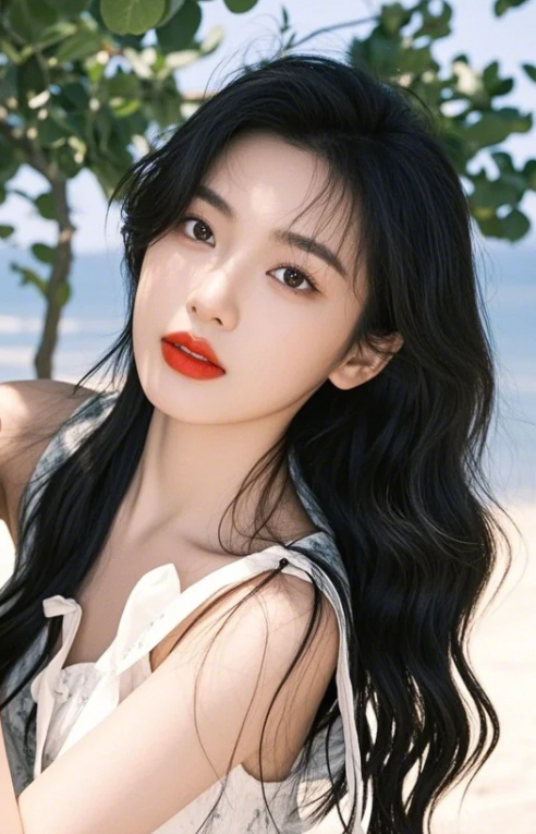 在黎明的第一缕阳光下，小姐姐的笑容温暖如初