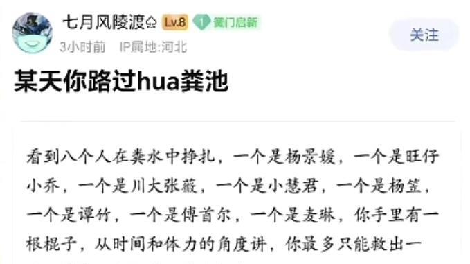 近几天最火的网络题，八个女强人，她们因一些小纠纷爆火网络，也可以说成是女权主义的