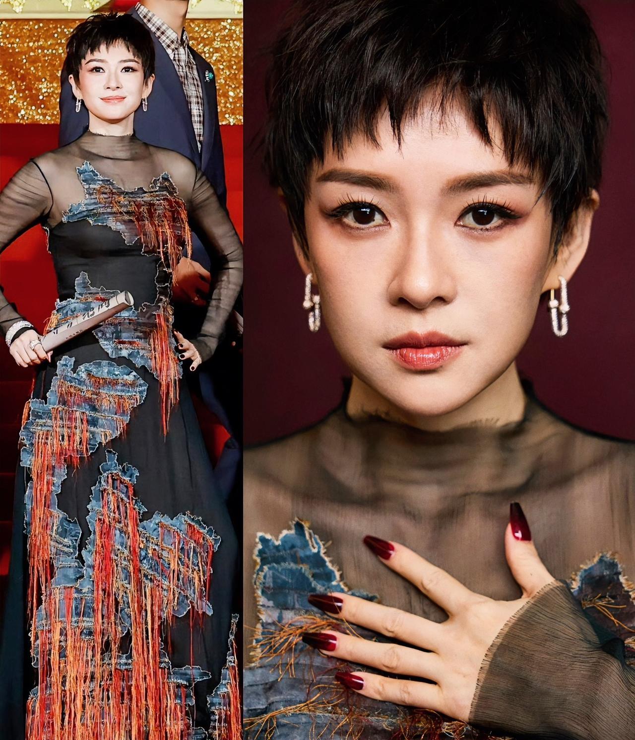 看了章子怡出席活动的新造型以后
让我明白了一个道理，
女人呢，离了婚也没什么大不