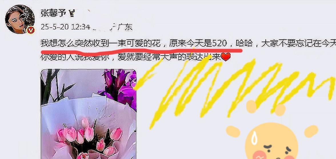 520 这天，张馨予被何捷的浪漫击中啦！
   宝子们，520 这波狗粮，张馨予