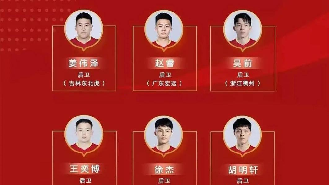 中国男篮公布世预赛名单 延续亚洲杯主要阵容