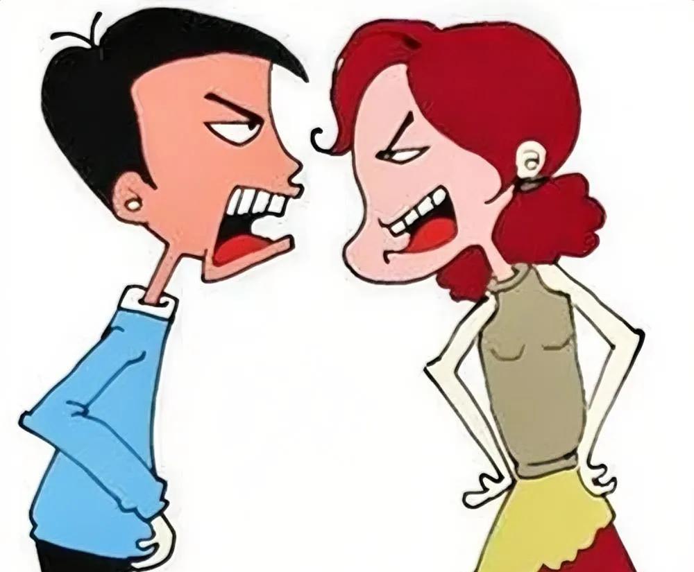 昨儿逛商场看见夫妻吵架 ，大男人当众骂老婆傻比 ，看得我手心出汗。
昨天中午吃完