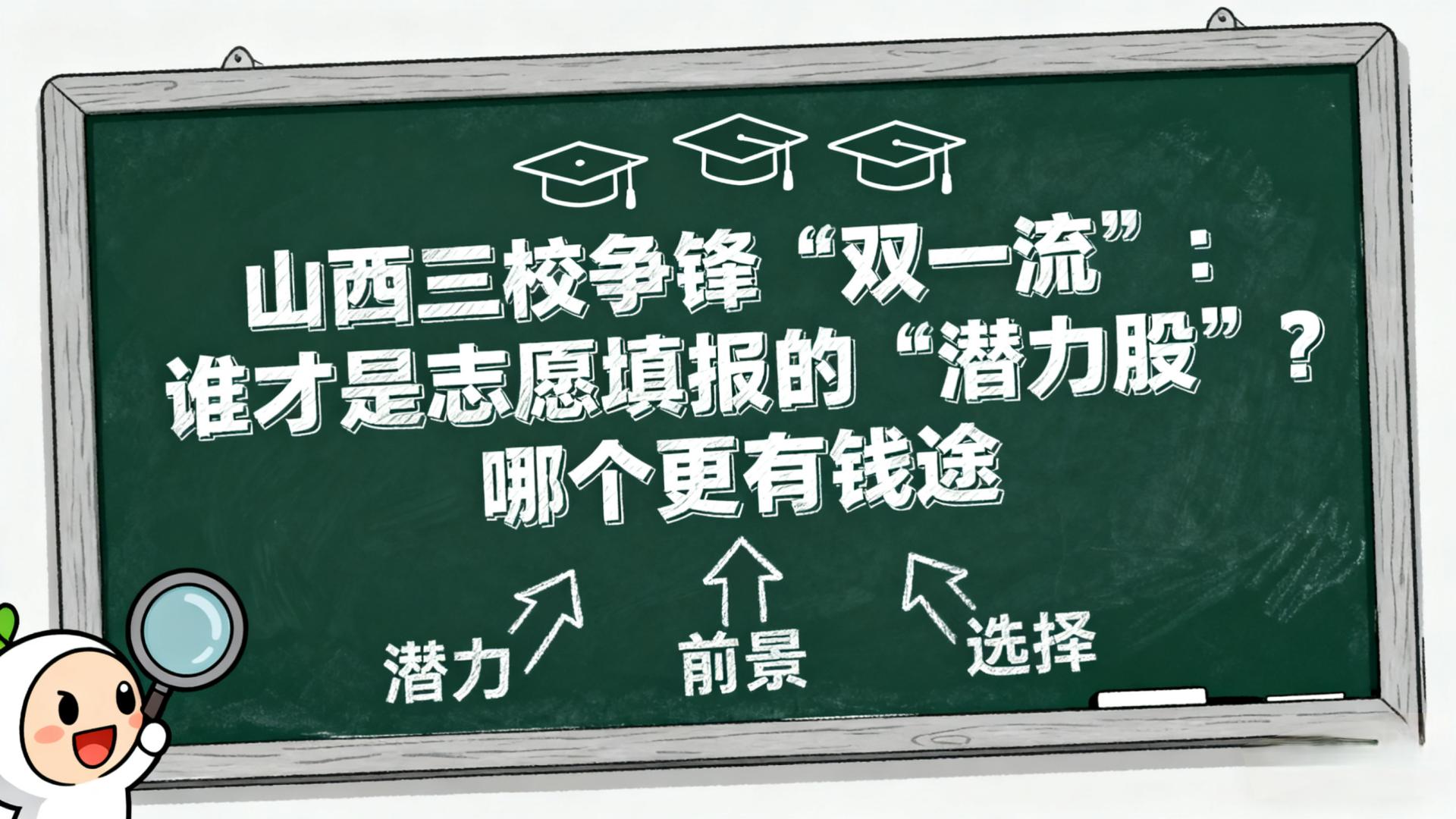 山西三校争锋“双一流”：谁才是志愿填报的“潜力股”？哪个更有钱途